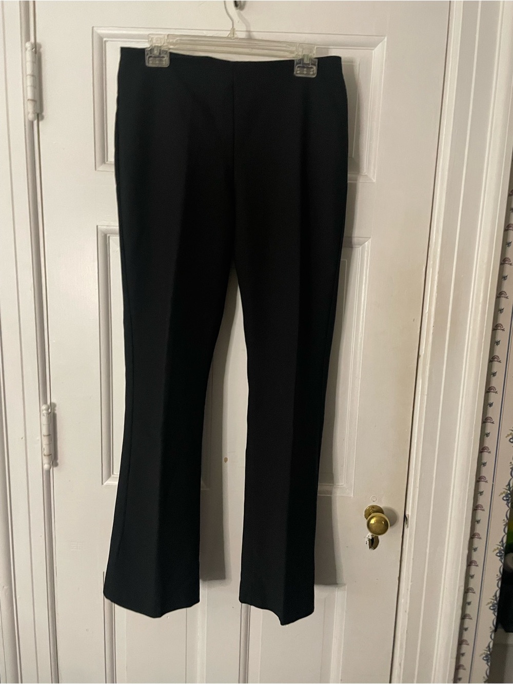 Women's Black Straight-Leg Dress Trousers